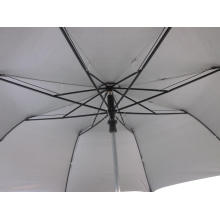 27 Inches Black 2-Folding EVA Handle Auto Open Umbrella (YS2F0009-3)